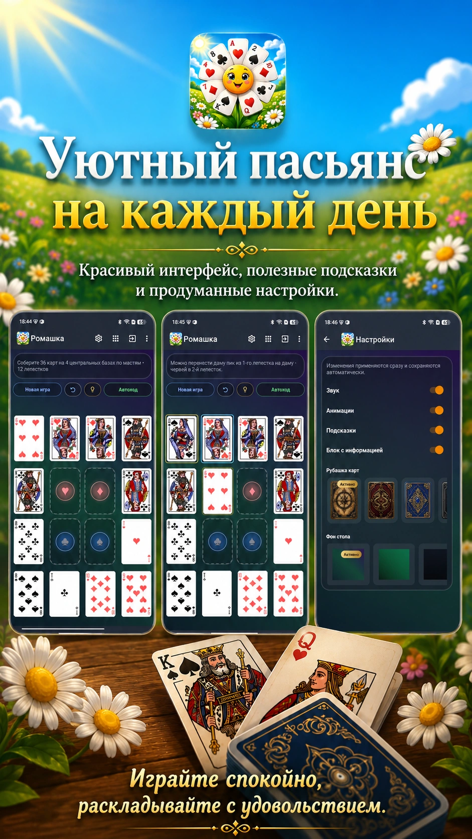 Скриншот 7: Пасьянс Ромашка